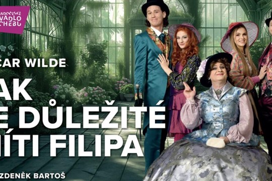 Premiéru klasické komedie pro milovníky inteligentního humoru Jak je důležité míti Filipa uvádí v sobotu Západočeské divadlo v Chebu