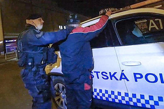 Strážníci během služby narazili na podezřelého muže, ten tu pobýval nelegálně