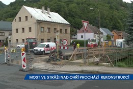 Most ve Stráži nad Ohří prochází kompletní rekonstrukcí – provoz...