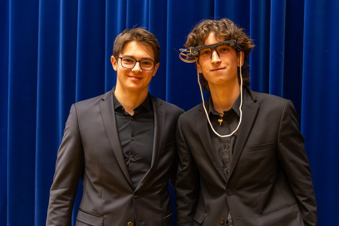 Oliver Vaněček (vlevo) a Antonín Kirpal zářili na Technické olympiádě.